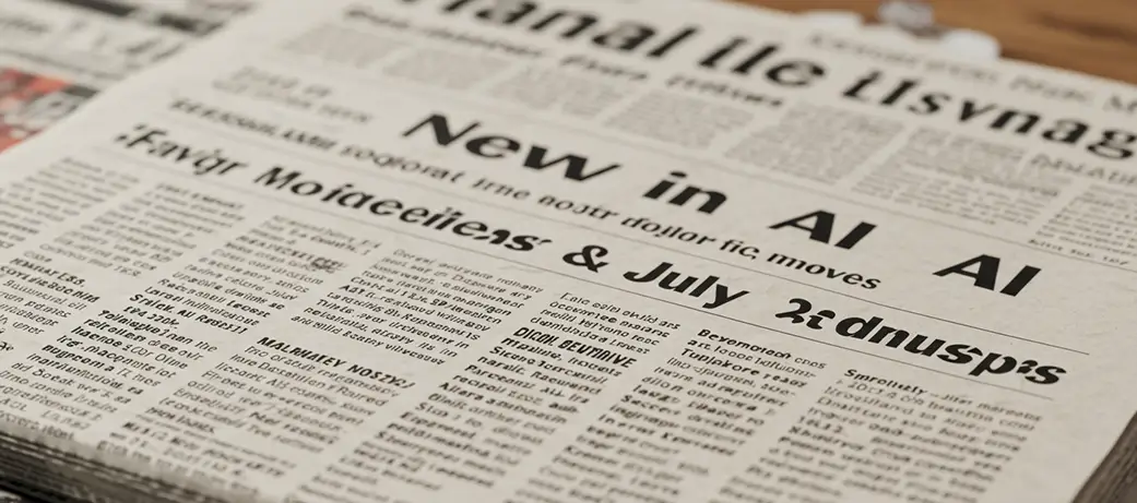 🗓️ New in AI — July 2025: Major Model Releases & Industry Moves